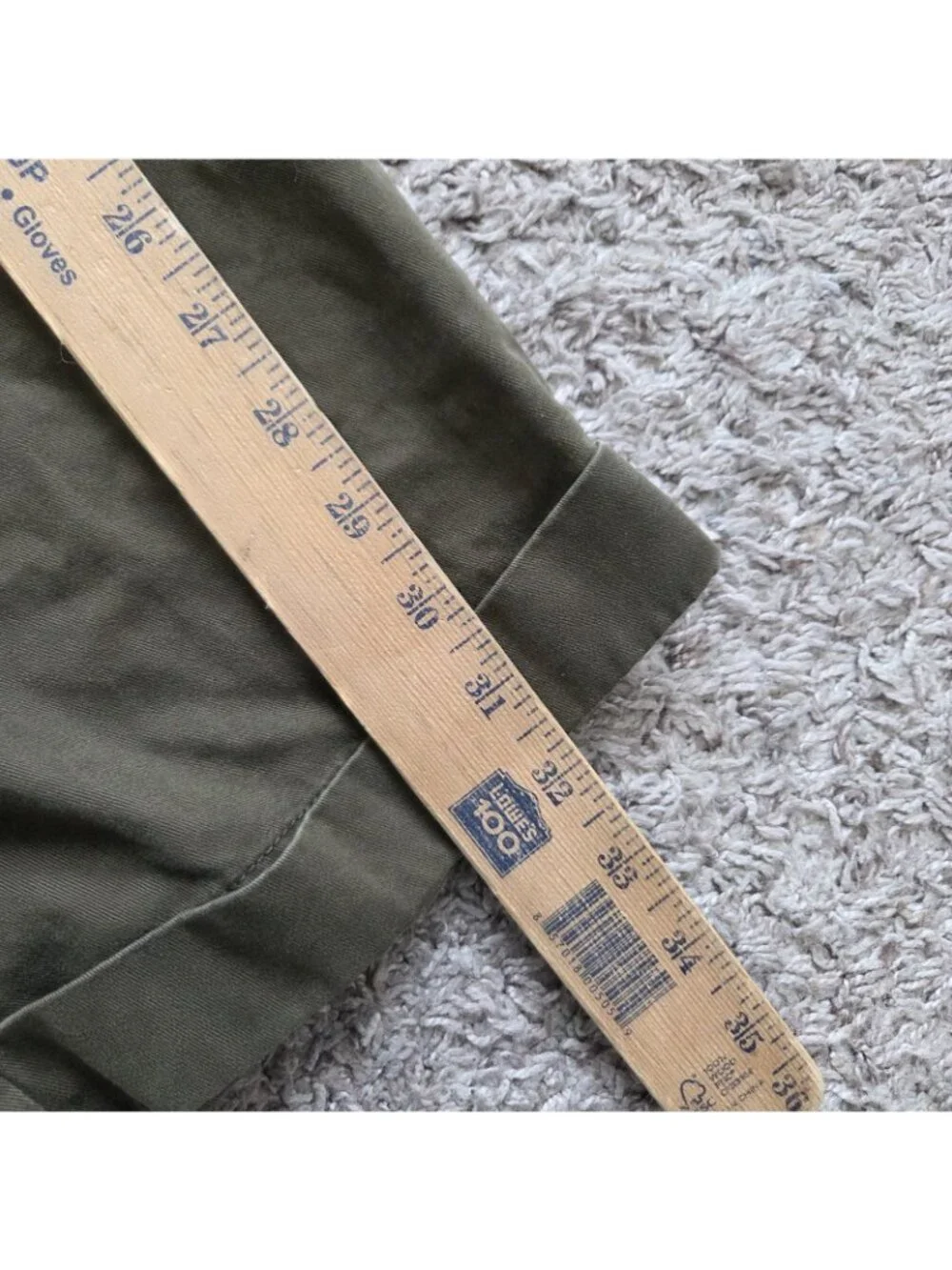 Polo Ralph Lauren Hammond Pants Mens 40x32 Green Pleated Cuffed Chino Preppy